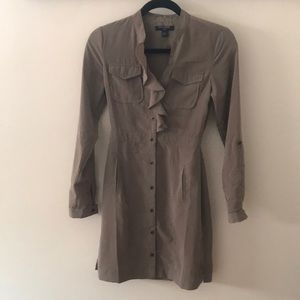 Banana Republic button up dress - olive green